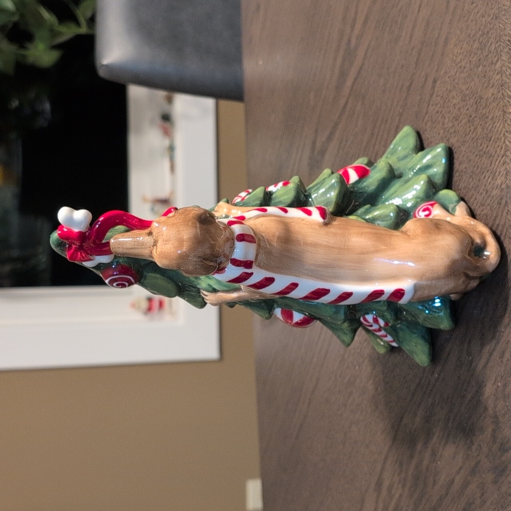 Blue Sky Clayworks Bradley Dachshund Christmas Figurine, Like New! - Picture 2 of 7